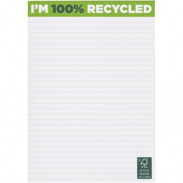 Logo trade corporate gifts image of: Desk-Mate® A5 recycled notepad